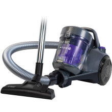Russell Hobbs Cylinder Vacuum Cleaner ATLAS2 PET 2.5 Litre Grey & Purple with 3 in 1 Multi-Tool, Triple Dust Lock 700W High Efficiency Motor, PET