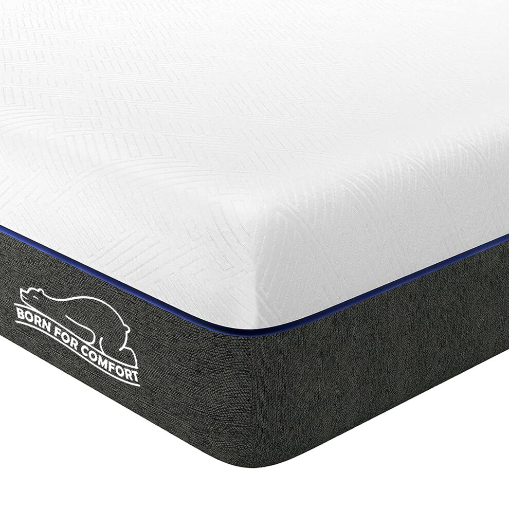 Single Memory Foam Mattress, 8 Inch With Soft Fabric, Skin-Friendly Mattress, Breathable Cover, 2 Layer For More Supportive, Medium Wowttrelax