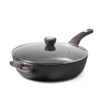 SENSARTE 30cm Deep Nonstick Frying Pan,4.7L Saute Pan with Lid, Large Skillet, Nonstick Cookware, Induction Compatible, for All Stove Tops?PFOA PFOS