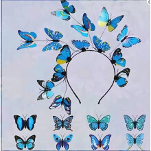Vlinder fascinator hoed, fascinator hoed met verstelbare positie, verfijnd ontworpen lichtgewicht materiaal voor bruiloft, theekransje, tuinfeest,
