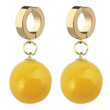 Light Weight Earrings for All-Day Wear, Comfortable Clip On Anime Theme Stainless Steel Earrings, Hypoallergenic Fashion Jewelry with Crystal Gemstone