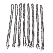 Verschleißfeste, flache Ersatzketten aus Eisen – robuste und langlebige Metallketten für DIY-Handtaschen, Umhängetaschen und Clutches mit