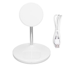 Recharge sans fil rapide pour plusieurs appareils. Station de recharge sans fil MagSafe. Support de charge. Conception durable et stable. Angle
