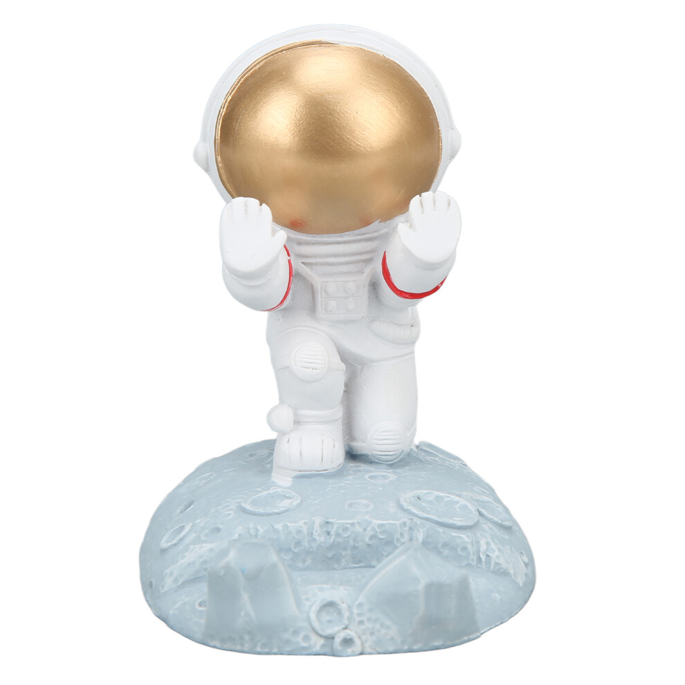 Universal Phone Holder Cute Funny Cell Phone Stand Resin Material Astronaut Style Comfortable Viewing Angle Non Slip Protection Stable Base Multifunct 9399812024122