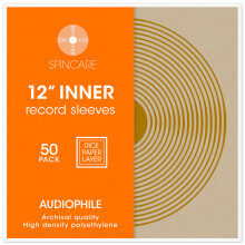 50x 12 Inch Anti Static Inner Vinyl Record Sleeves | Audiophile Poly Lined Plastic Protective Album LP Sleeve | Replaces Paper Sleeves & Fits Inside