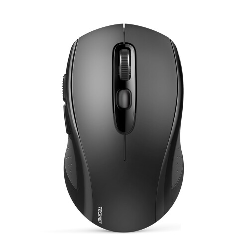 TeckNet TECKNET Bluetooth Mouse, 4000DPI Wireless Mouse Computer Mice Bluetooth 5.0/3.0 and 2.4GHz Connectivity Mouse with 6 Adjustable DPI,18 Months Long