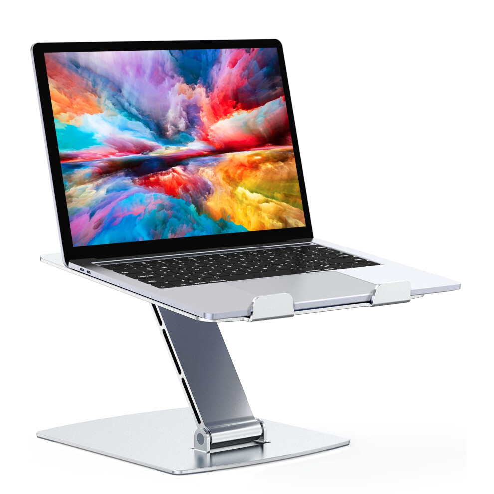 Glangeh Laptop Stand Adjustable Height, Ergonomic Air-Ventilated Laptop Riser Holder For Desk, Aluminum Foldable Laptop Cooling Pads Computer Stand 8000003096637