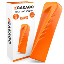Gakago Splitting wedge for wood - Powerful rotary splitting wedge with strong splitting action - Forged splitting wedge made of solid steel in signal