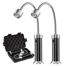 MojiDecor BBQ Barbecue Grill Light, Magnetic 360 Degree Adjustable BBQ Light Set Outdoor Grill Lights BBQ Accessories, Battery Operated, (2 Pack,