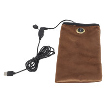 Beheizbare Handhandschuhe USB Elektrische Wärmende Handschuhe 3 Einstellungen Braun