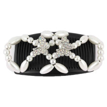 Pinces à cheveux élastiques doubles, accessoires pour chignon, peignes magiques pour femmes et filles, maintien sûr et élégants.