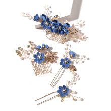 Accessoires de cheveux délicats en forme de feuilles pour la mariée, pinces à cheveux, ornements de tête floraux pour le mariage, bijoux de