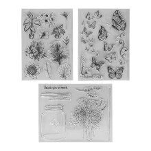 Wiederverwendbare transparente TPR-Stempel von Nature Designs, Premium-Gummistempel für Kartenherstellung und Scrapbooking, einfach zu verwenden,