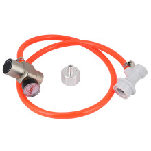 Home Brewing Gas Hose Set Explosionproof PVC Tube Fireproof Protection Stainless Steel Ball Lock Disconnect Tight Seal Heavy Duty For Soda Keg