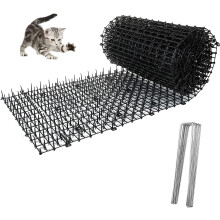 Anti Cat Spikes 200x28cm Plastic Cat Scat Mat with Spikes Anti Cat Mat Repellent Mat with Spikes Cat Scat Mats with Prickle Stirp Pet Deterrent Net