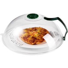 Microwave Cover for Food Clear Dish Plate Cover with Adjustable Steam Vents Handle BPA Green AntiSplatter Guard Lid