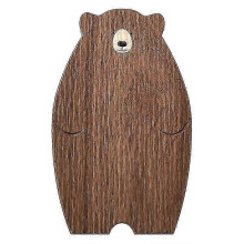 Wooden Board Cutting Board Cute Bear-shaped Bread Tray Black Walnut Kitchen Board,brown