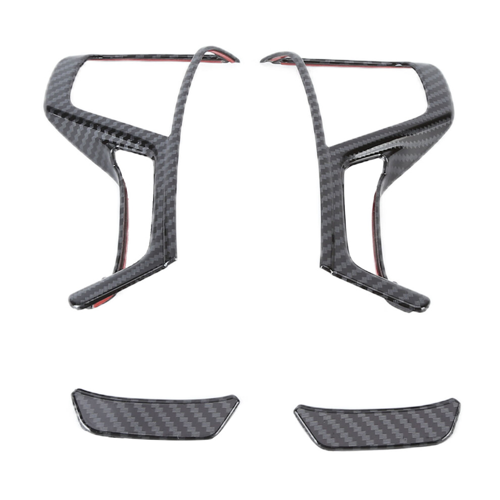 4Pcs Carbon Fiber Style Steering Wheel Frame For Mitsubishi Pajero Sport 2019-2020 9331377236947