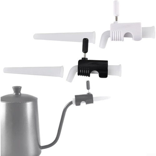 Pour Over Kettle With Flow Control Valve For Enhanced Flavor Extraction Black 1
