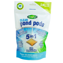 Blagdon Clean Pond Pods, Clears Blanket Weed, Reduces Filter Cleaning, Feeds Aquatic Plants, Eats Pond Sludge, Removes Chlorine, Makes Tap Water Safe,
