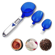 1 pice Cuillres mesurer bleues avec chelles de 0,1 g 500 g, balances alimentaires multifonctionnelles, balances pices