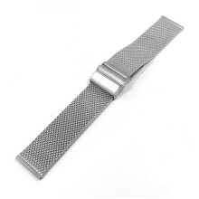 Metal Mesh Watch Band for Men and Women, Upgraded Folding Clasp Stainless Steel Strap with Quick Detachable Feature, High End Occasions Wristband for