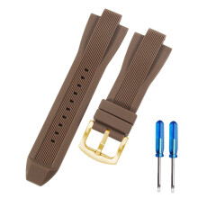 Kompatibelt med Michael Kors Band silikonklockarmband, högkvalitativt gummiklockarmband med lätt design, vattentätt gummiklockarmband