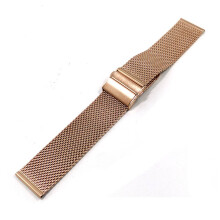 Metal Mesh Watch Band for Men and Women, Upgraded Folding Clasp Stainless Steel Strap with Quick Detachable Feature, High End Occasions Wristband for