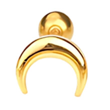 Elegante Helix Piercing Øreringe til Kvinder, Push Pin Tragus Øreringe med Krone Design, Kirurgisk Stål Hypoallergenisk Trådløs Brusk