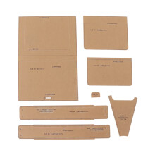 Herbruikbaar leren sjabloon met lange levensduur, transparant acryl sjabloon voor leren mockups, helder patroonsjabloon met lichtgewicht constructie.