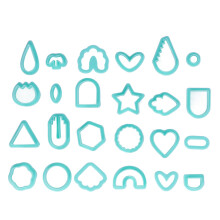 Herramientas para hacer joyas de arcilla polimérica, juego de suministros para pendientes de arcilla con cortadores de formas orgánicas. Varias