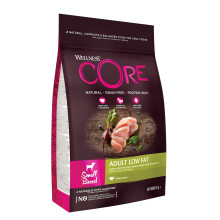 Wellness CORE Small Breed Low Fat, 5kg, Turkey, Dry Dog Food for Small Breeds, Grain-Free, High Meat Content, Protein-Rich, Low in Fat, Supports