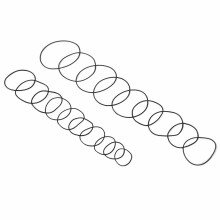 Guarnizioni impermeabili per orologi, set di guarnizioni in gomma per la sostituzione della guarnizione del fondello dell'orologio, O-ring di