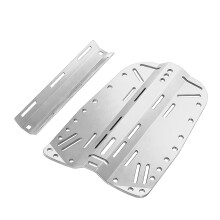 Corrosion Resistant Aluminum Diving Backplate For Single-silver