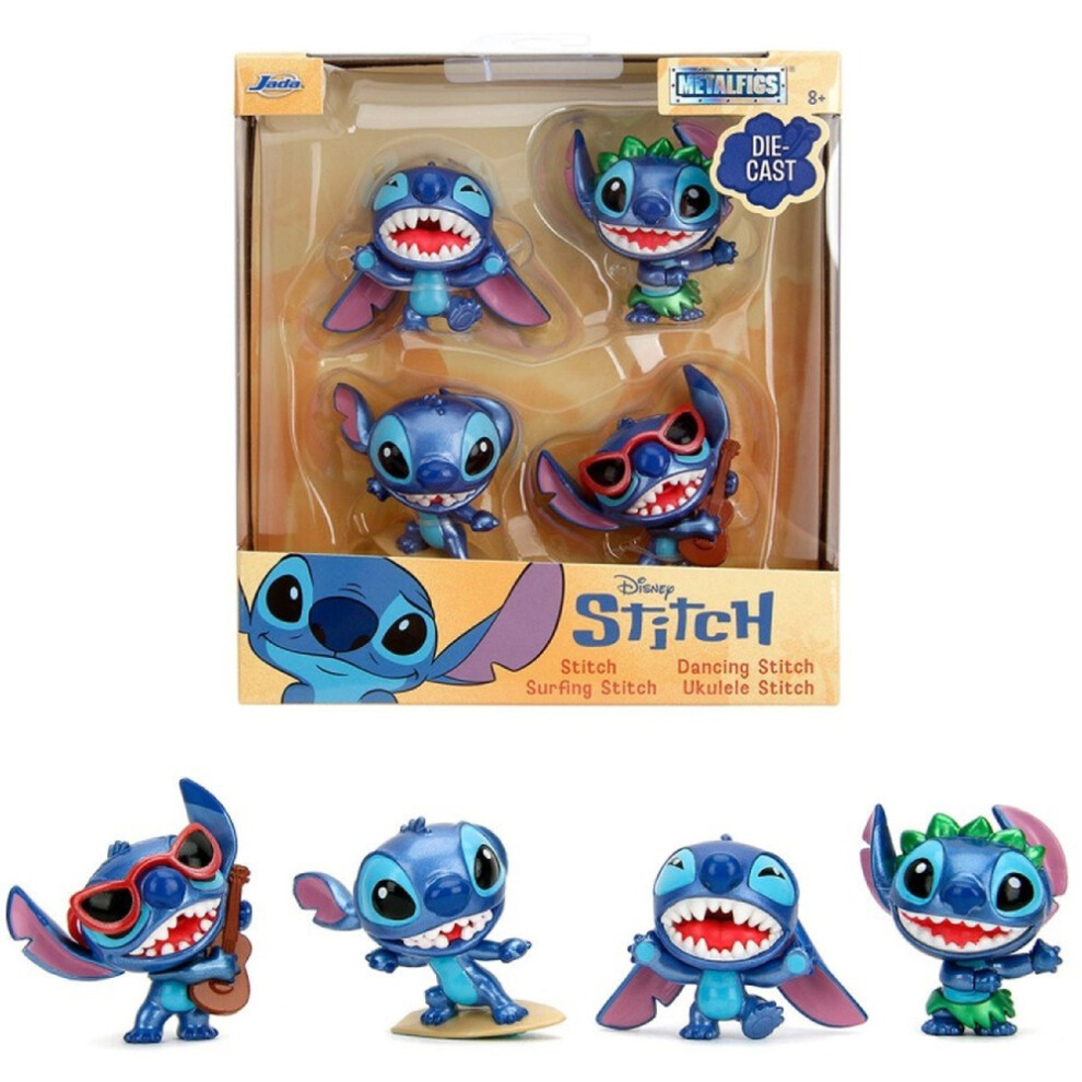 New Jada Disney Stitch 2.5" Metalfigs Diecast Figure 4-Pack - Wave 2 253072001