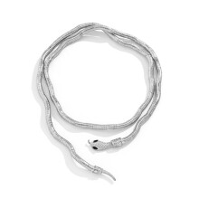 Gioielli a forma di serpente multiuso per donna, collana a serpente regolabile senza chiusura, indossabile come bracciale, fascia per capelli o