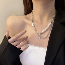 Initial Pendant Necklace, Gold Heart Cross Necklace, Exquisite Workmanship, Good Decorative and Sturdy Durability