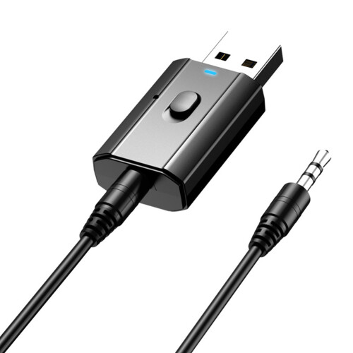 Compact Audio Solution, Bluetooth Adapter for Dual-Mode Functionality & Clear Sound Quality, Equipped with AUX Cable for Hassle-Free Connectivity