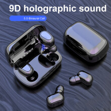 Bluetooth 5.3 Ohrhörer mit Geräuschunterdrückung, Touch-Steuerung, LED-Display, wasserdichtem Ladecase (IPX7) und tiefen Bässen, Stereoklang,
