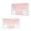 Mini tastiera wireless da 200 mAh bianco-rosa per iOS 6