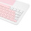 Mini tastiera wireless da 200 mAh bianco-rosa per iOS 11