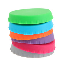 6Pcs Reusable Beverage Can Covers, LeakProof Silicone Soda Can Lids for Camping, Picnic and Parties