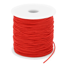 Hilo trenzado para pulseras de la amistad, cordón de nailon para abalorios de 1 mm, hilo elástico rojo de alta elasticidad para la fabricación de