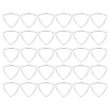 DIY-Schmuckset, Dreieckfassungen aus Sterlingsilber für Kunstharzarbeiten, fördert die Fantasie, Rostschutz, lange Lebensdauer, 30-teiliges Set aus