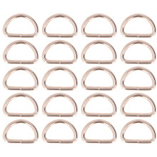 Metal D Ring Sewing Accessories Heavy Duty Extra Thick Strong Tension Resistance Rust Proof Smooth Surface For Keychains Belts Dog Leash Harnesses