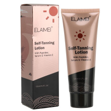 Firming Self Tanner with Collagen Elastin for Deep Skin Tone, Vegan Friendly Cruelty Free, 125Ml