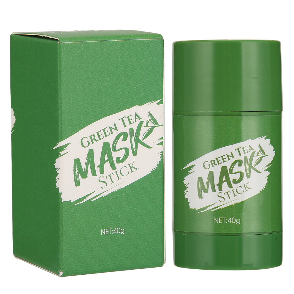 Green Blackhead Remover Facial Mask Stick, Tea Extract Based Deep Cleanse Oil Control Skincare Treatment For Balanced And Radiant Skin