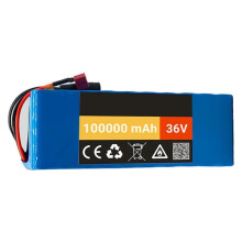 36V 100Ah 10S4P EBike Lithium Battery Waterproof LithiumIon Battery Pack For Electric Bicycle Scooter With Charger(T)