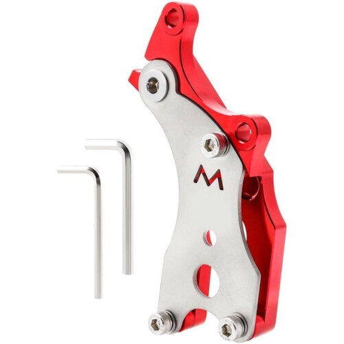 Disc Brake Adapter for Road Bikes - Efficiently Converts V Brakes, Gold, Compatible with Various Frame Sizes 2