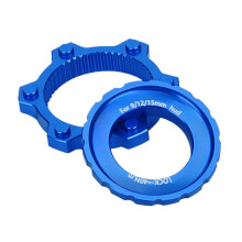 Adapter 6 Bolt to Center Disc Brake Hub Rotor Converter for Mountain Bikes, Centerlock Compatibility, Blue